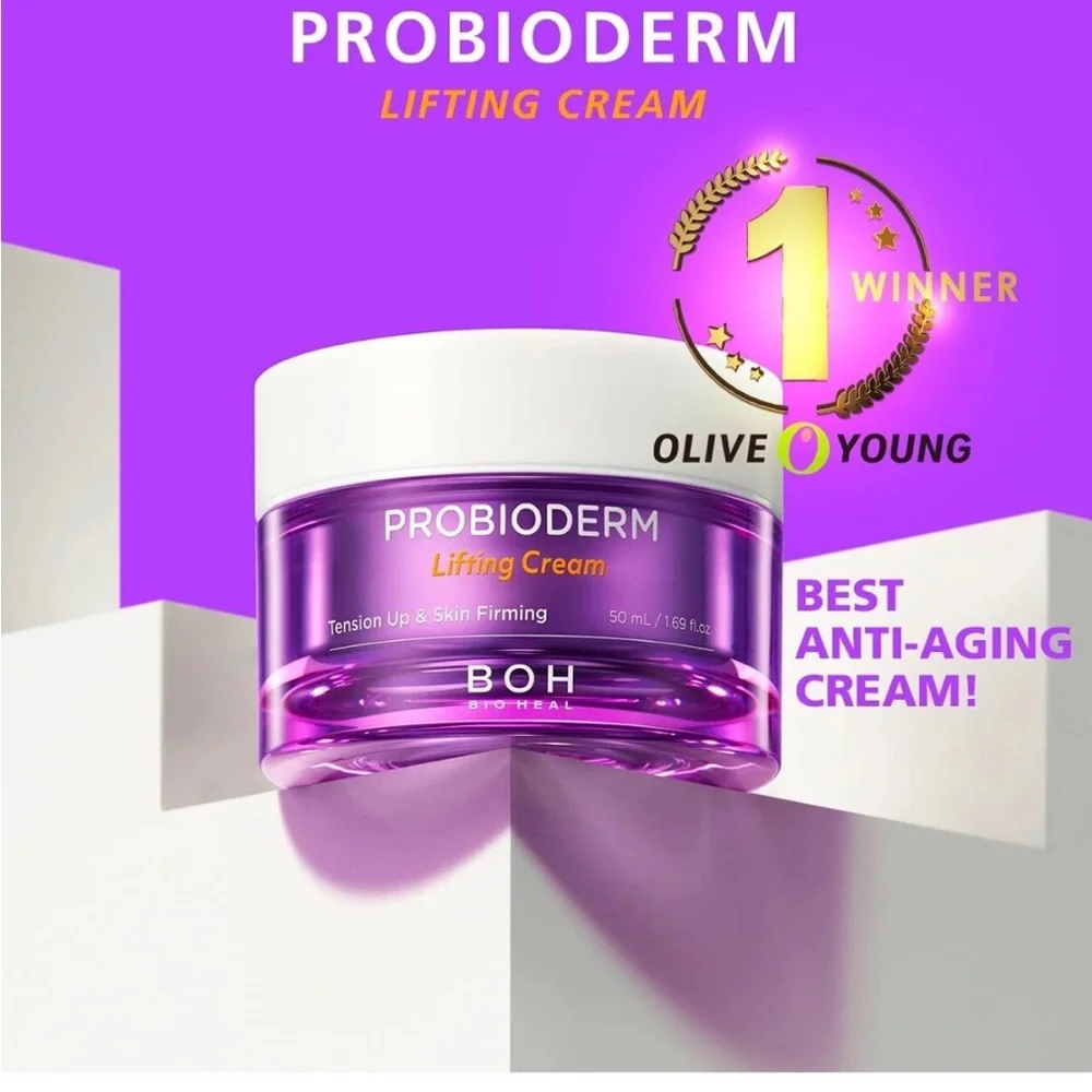 BIOHEAL BOH Probioderm Lifting Cream 50ml Special Set -Ampoule 7mL x 2each New